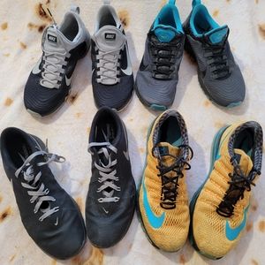 Lot of 4 pre-owned Nike shoes Men's 11.5